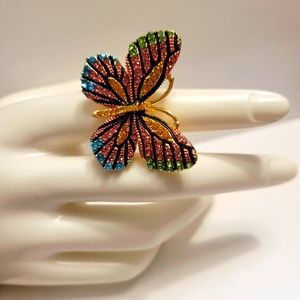 Statement Butterfly Ring